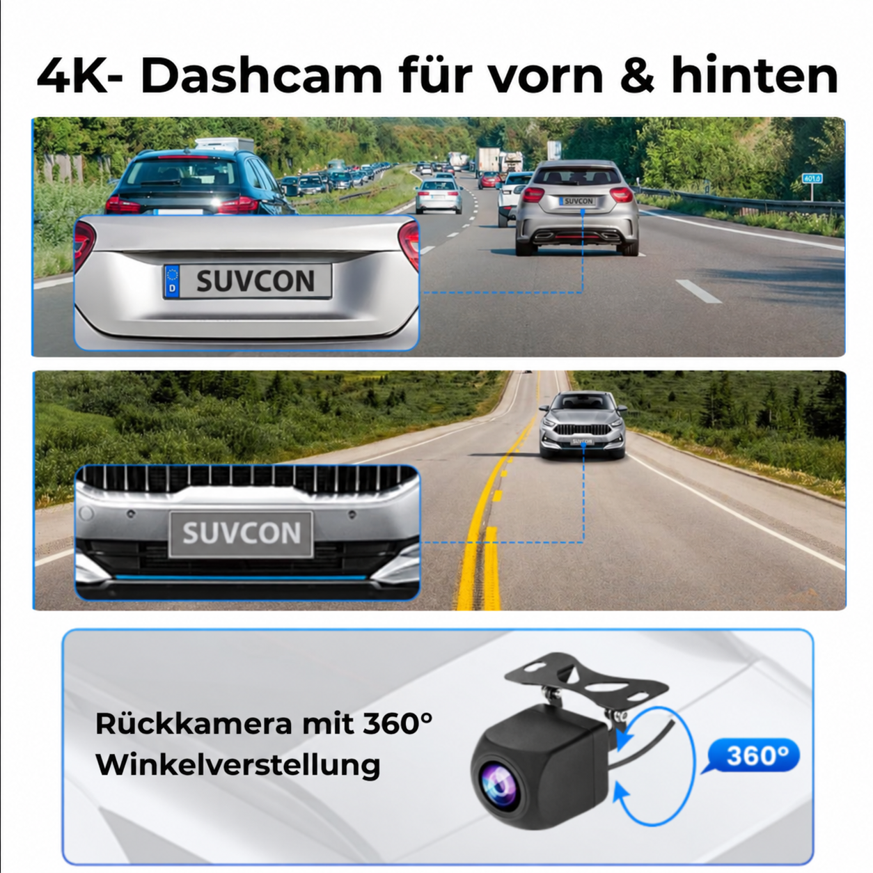4K Dashcam 3,9 Bildschirm von Heimwert