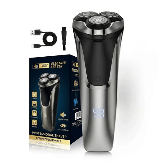 Herrenrasierer FK-3755 – Hochpräzise 4D-Scherköpfe und integrierter Trimmer für eine gründliche und komfortable Rasur